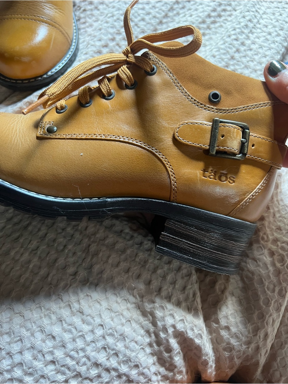 Women’s Taos Ankle Boots in Tan/mustard - Picture 3 of 7